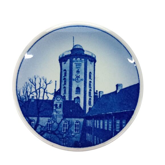 Set Of 6 Royal Copenhagen Collector Mini Plates Delft Blue Wall Decor Denmark 3" - Picture 3 of 8